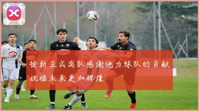 徐新正式离队感谢他为球队的贡献祝福未来更加辉煌
